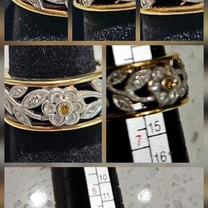 Diamond Flower Ring From Taos, NM